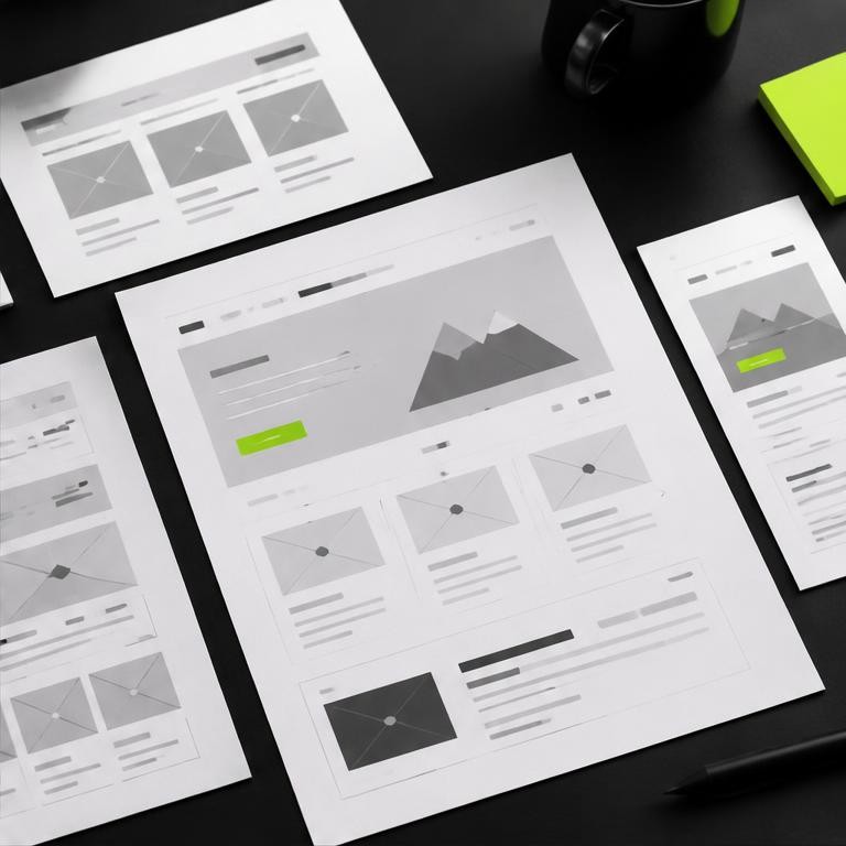 Website and conversion journey planning, editorial placeholder