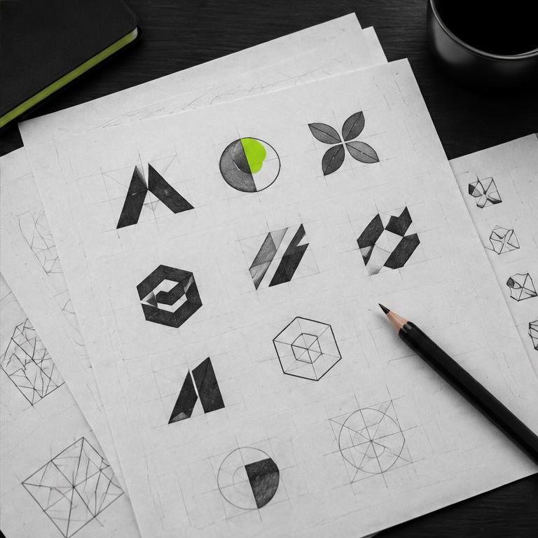Printed campaign concepts and creative planning, editorial placeholder